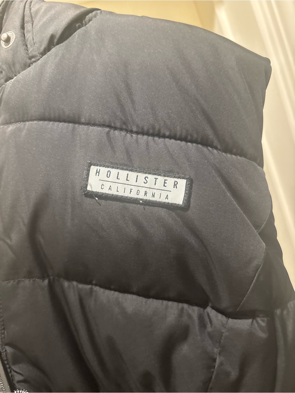 Hollister Black Quilted Kids Puffer Jacket